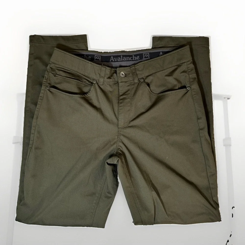 avalanche pants cam701u olive green Traveler Outdoor 34x30 Stretch
